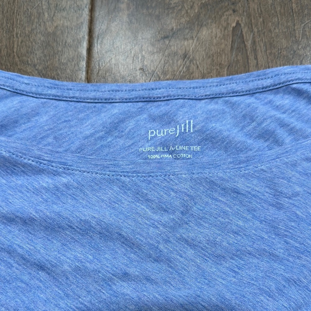 J. Jill Blue Long Sleeve Top - Picture 2 of 6